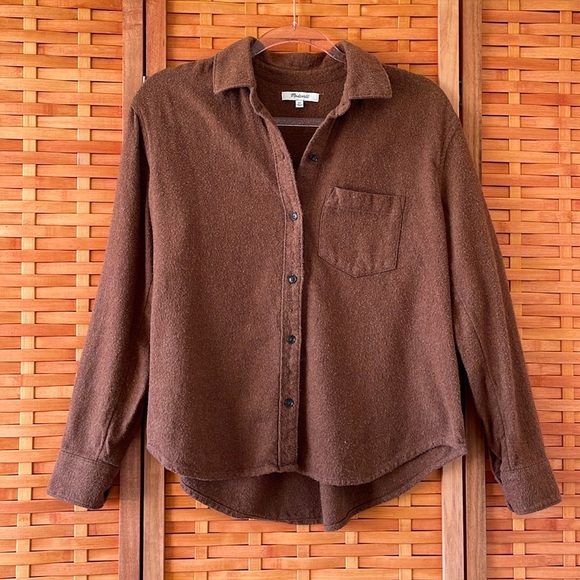 Madewell Oversized Flannel Kempton Button-Up Shirt - Picture 3 of 4